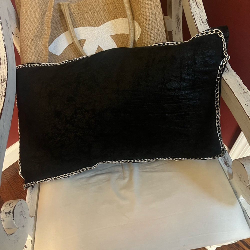 Stella McCartney inspired chain throw pillow